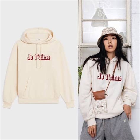 celine je t'aime hoodie|T.